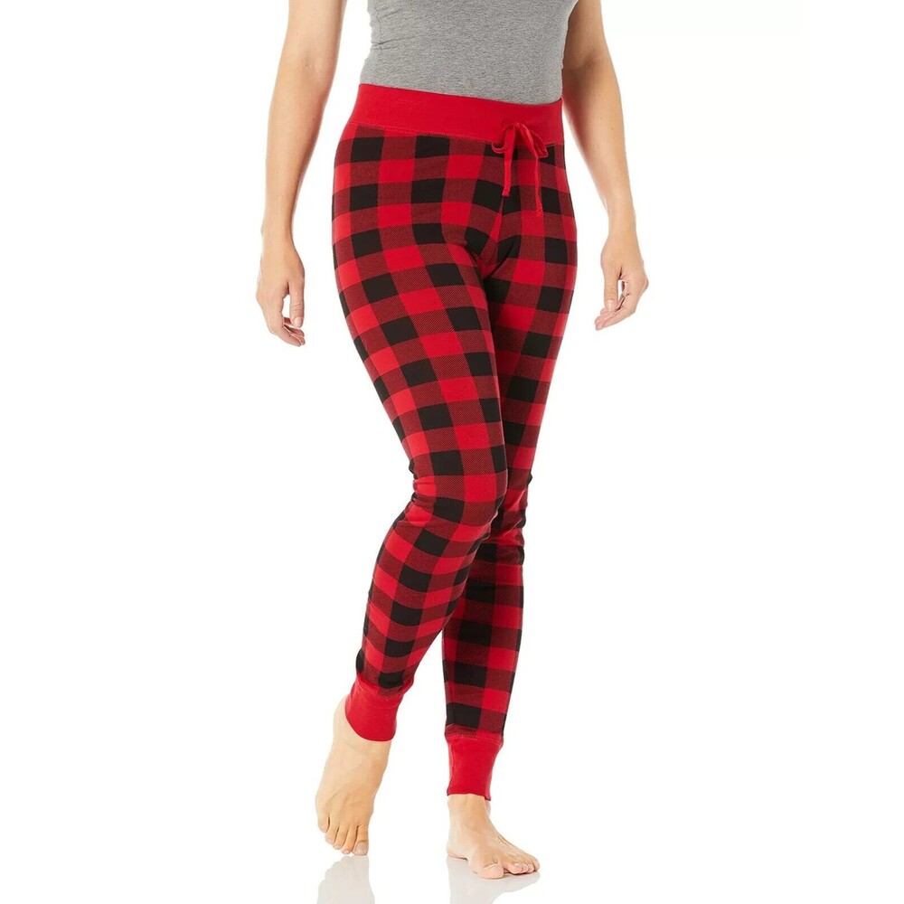 Little Blue House by Hatley Womens Pajama Leggings, Red Buffalo Plaid, Small NEW